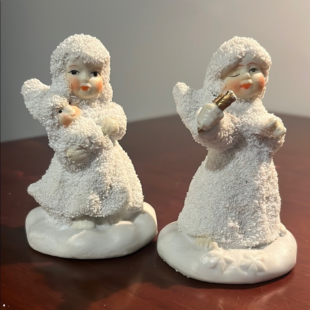 Charming White Angel Figurines Vintage
